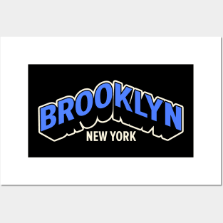 Retro Brooklyn NYC Triangle Sportive Design Posters and Art